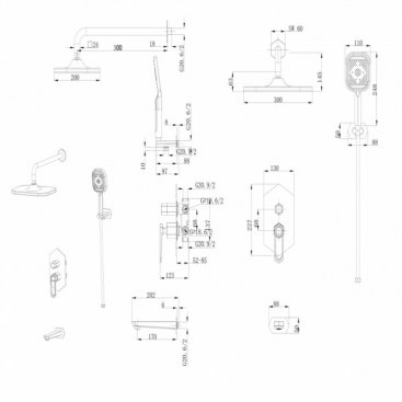 Душевая система Lemark Prizma LM3922C