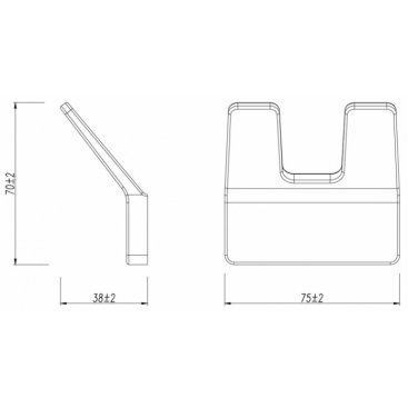 Крючок Lemark Smooth Line 9711004