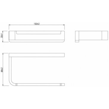 Держатель для бумаги Lemark Smooth Line 9722008