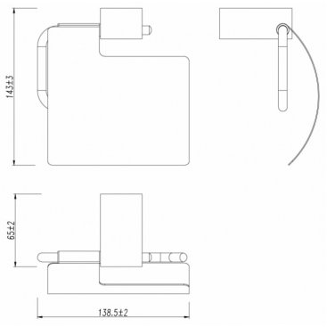 Держатель для бумаги Lemark Smooth Line 9722011