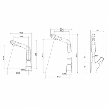 Смеситель для кухни Lemark Soul LM6008BL