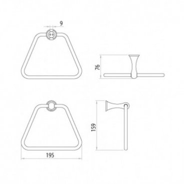 Полотенцедержатель Lemark Standard LM2135C