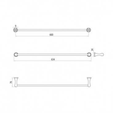 Полотенцедержатель Lemark Standard LM2138C