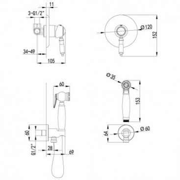 Гигиенический набор Lemark Villa LM4819C