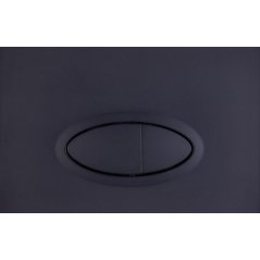 Клавиша смыва Logan Oval 297676 черный матовый