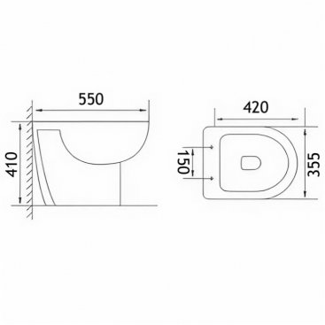 Унитаз подвесной Loranto Fredo CS-WH8005