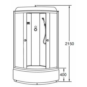 Душевая кабина Loranto Sunway CS-6690 G 90x90