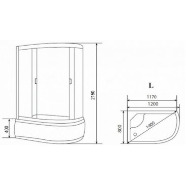 Душевая кабина Loranto Sunway CS-66120L F 120x80