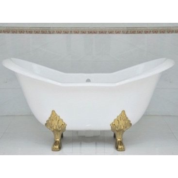 Ванна чугунная Magliezza Julietta 183x78 см ножки золото