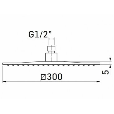 Верхний душ Mamoli Euclide 855S001