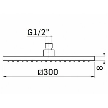 Верхний душ Mamoli Euclide 858S001