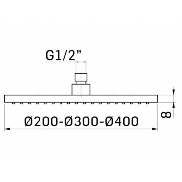 Верхний душ Mamoli Sadler 838S00K