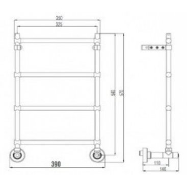 Полотенцесушитель Margaroli Mini 3-442