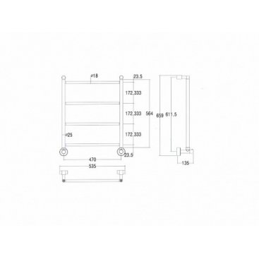 Полотенцесушитель Margaroli Mini 3-482/4