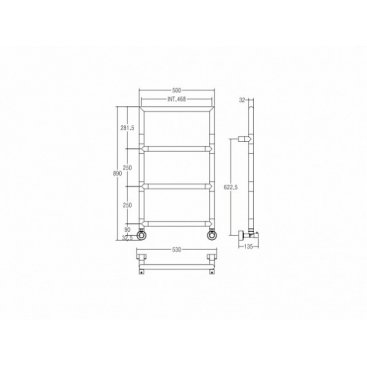 Полотенцесушитель Margaroli Sereno 4-482 AQ