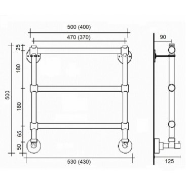 Полотенцесушитель Margaroli 370-440