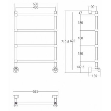 Полотенцесушитель Margaroli Sole 442 TS