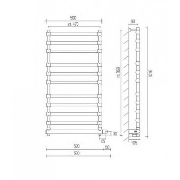 Полотенцесушитель Margaroli Sole 564-11 BOX