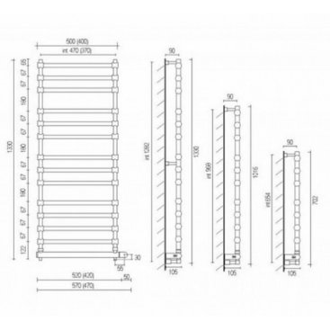 Полотенцесушитель Margaroli Sole 564-14 BOX