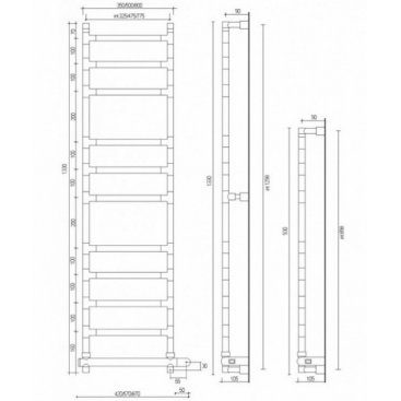 Полотенцесушитель Margaroli Sereno 583-11 BOX 475 мм