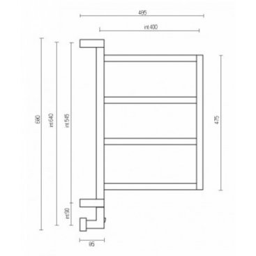 Полотенцесушитель Margaroli Brezza 800 BOX