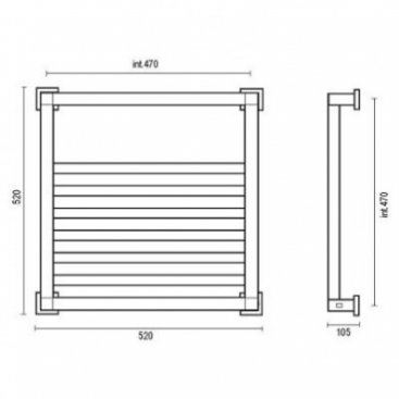 Полотенцесушитель Margaroli Panorama 810 BOX