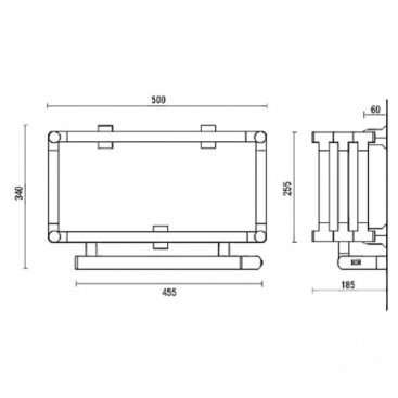 Полотенцесушитель Margaroli Estro 591 BOX