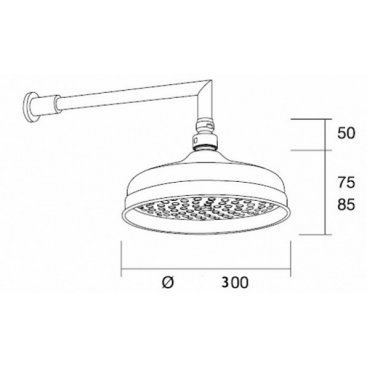 Верхний душ Margaroli L206300OB