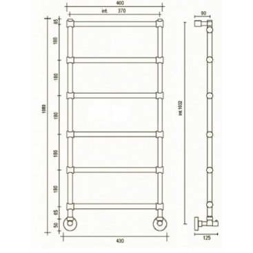 Полотенцесушитель Margaroli Sole 370-442-6