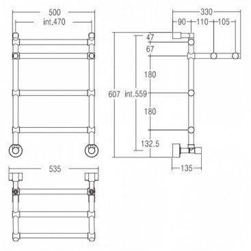 Полотенцесушитель Margaroli Sole 455/L