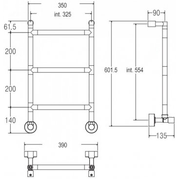 Полотенцесушитель Margaroli Sereno 482-3/S