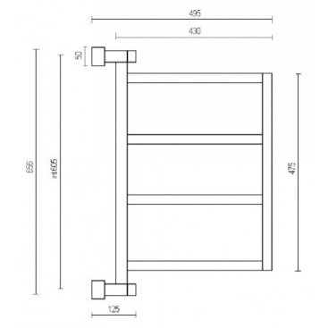 Полотенцесушитель Margaroli Brezza 700-4