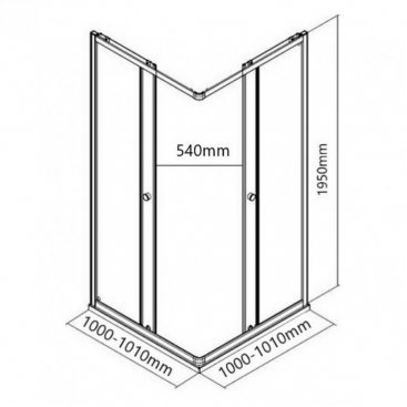 Душевая угол MaybahGlass MGY-1330-6 100x100 см