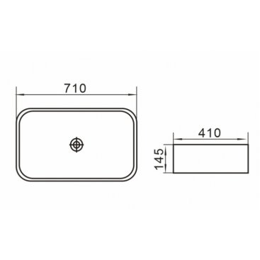 Раковина Meer MR-3107bw