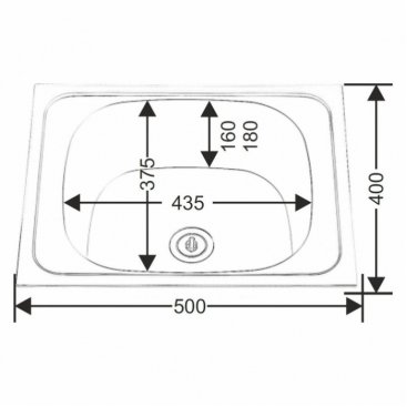 Мойка кухонная Melana 5040 (091 t) хром матовый