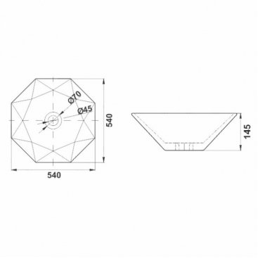 Раковина Melana MLN-320342-805 белая