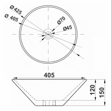 Раковина Melana MLN-320360-805 белая