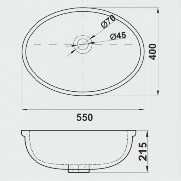 Раковина Melana MLN-561-805 белая