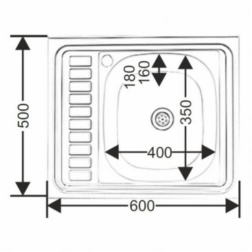 Мойка кухонная Melana 6050 R (127 t R) хром матовый