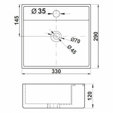 Раковина Melana MLN-7440A-805 белая