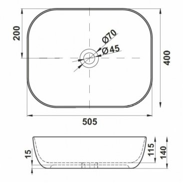 Раковина Melana MLN-78104-805 белая