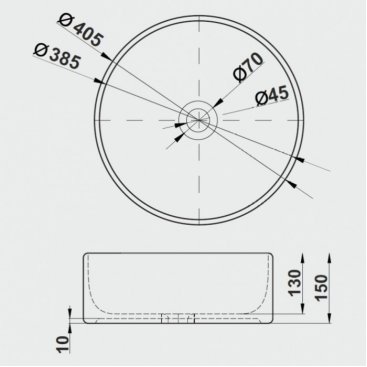 Раковина Melana MLN-78170-805 белая