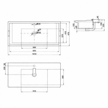 Раковина Melana MLN-F100-805 белая