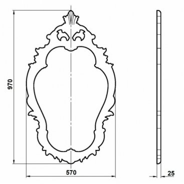 Зеркало Migliore 30497 золото