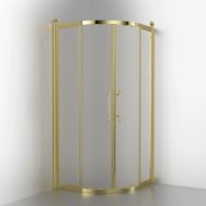 Душевой уголок Migliore Aurelia 90x90 см 20385 прозрачное стекло, золото