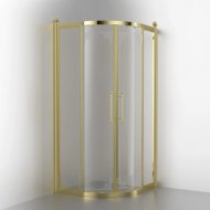 Душевой уголок Migliore Aurelia 90x90 см 20388 прозрачное стекло с декором, золото