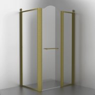 Душевой уголок Migliore Diadema 120x80 см 22704 прозрачное стекло, бронза