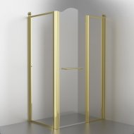 Душевой уголок Migliore Diadema 120x80 см 22705 прозрачное стекло, золото