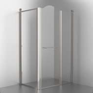 Душевой уголок Migliore Diadema 120x80 см 22706 прозрачное стекло, хром