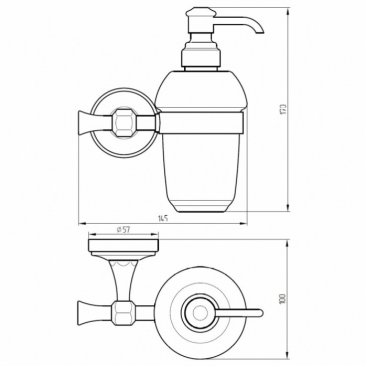 Дозатор для жидкого мыла Migliore Fortuna 31056 хром